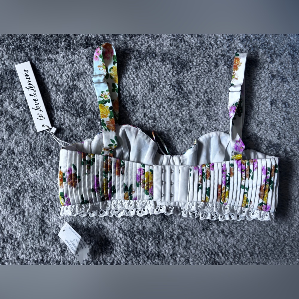 NWT For Love and Lemons Rosalyn skirt set Size: Medium - Picture 8 of 10